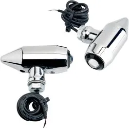 JOKER MACHINE 05-56-AC TURN SIGNAL CENTER MOUNT LED VEGA CHROME/AMBER LENS