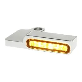 HEINZ BIKES HBTSXL-13-C HANDLEBAR MOUNTING LED BLINKERS AMBER/CHROME