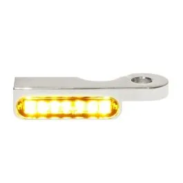 HEINZ BIKES HBTSFX96-C HANDLEBAR MOUNTING LED BLINKERS AMBER/CHROME