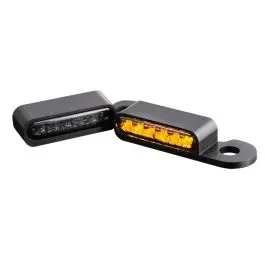 HEINZ BIKES HBTSCVO02 HANDLEBAR MOUNTING LED BLINKERS AMBER/BLACK