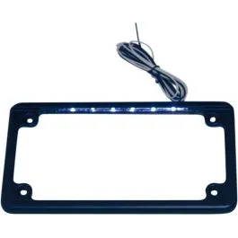 CUSTOM DYNAMICS LPF-HRZ-B-LP LICENSE PLATE FRAME WITH LED ILLUMINATION