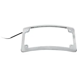 CUSTOM DYNAMICS LPF-RAD-C-LP RADIUS LICENSE PLATE FRAME LED ILLUMINATED