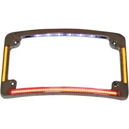 CUSTOM DYNAMICS TF05-C ALL IN ONE LED CURVED LICENSE PLATE FRAME