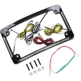 CUSTOM DYNAMICS TF05-B ALL IN ONE LED CURVED LICENSE PLATE FRAME