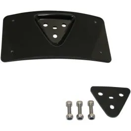 CUSTOM DYNAMICS CD-PFM-B MOUNT LICENSE PLATE RADIUS HORIZONTAL LAYDOWN BLACK