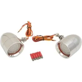 CUSTOM DYNAMICS CDBB-15 BILLET BULLET CLUSTER BRAKE/TURN SIGNAL 48LEDS