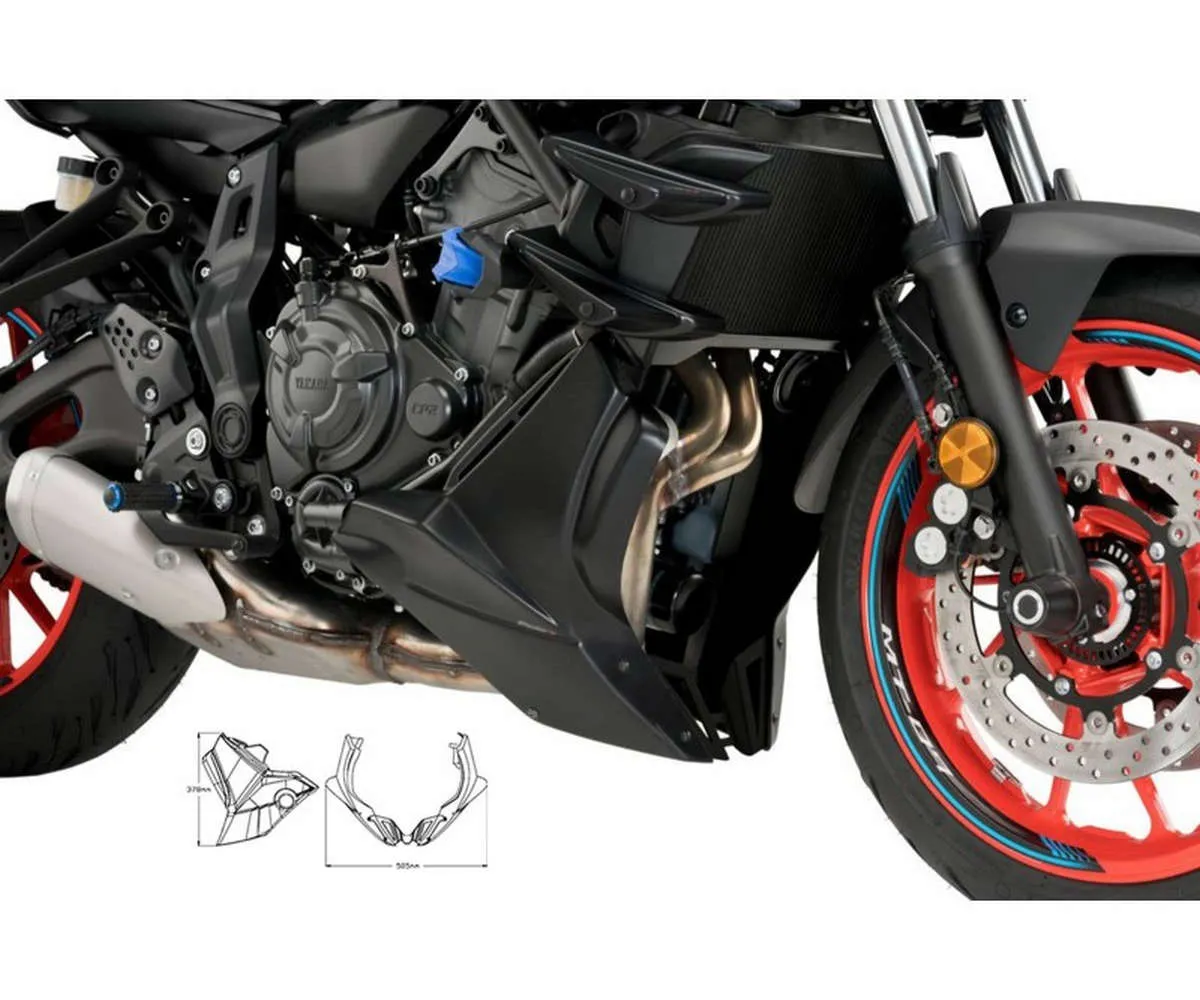 Puntale Spoiler Puig Yamaha Mt-07 2021 > 2025 Nero Opaco-20624J-404836