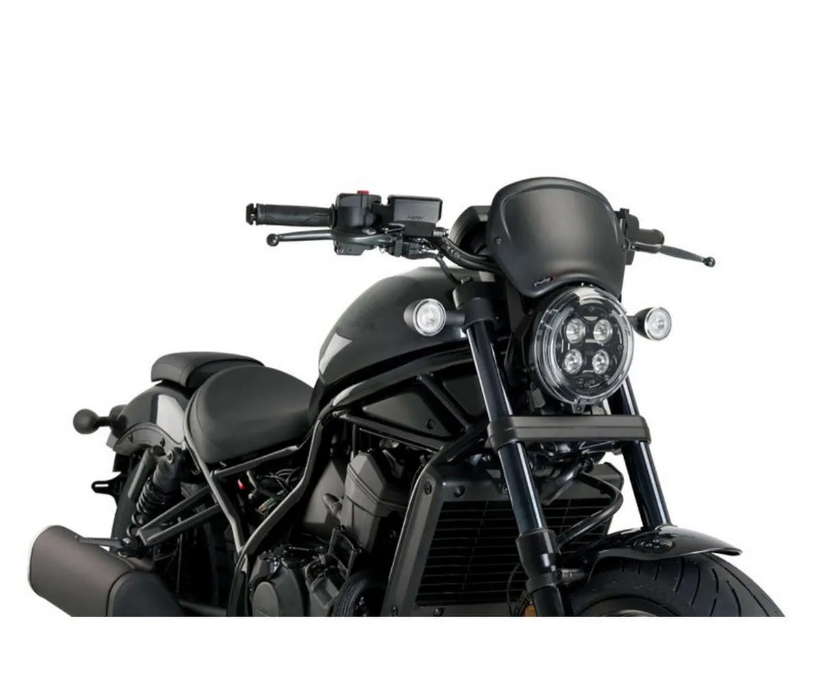 Carenatura Frontale Puig Honda Rebel Cmx 1100 2021 > 2024 Nero Opaco-20821J-404884