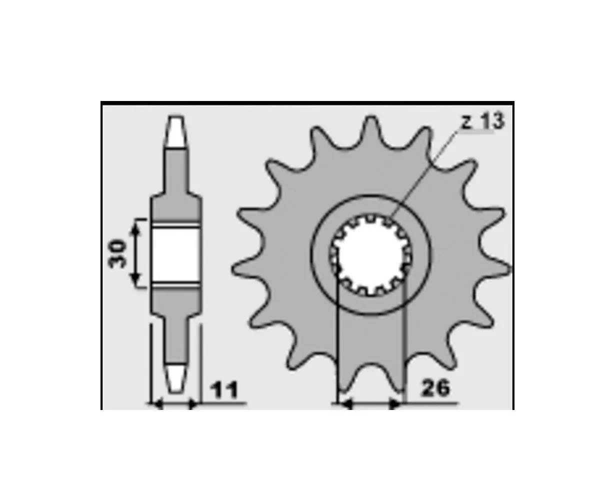 2091 16 18nc Pignone Pbr Passo 525 - 15 > 17 Denti Per Yamaha Tracer 7 2021 > 2024.-2091-16-18NC-415203