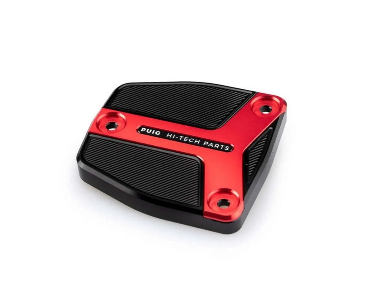 Tappo Puig Serbatoio Anteriore Per Fluido Freno Harley Davidson Sportster 1250 S 2021 > 2024 Rosso-21386R-405654