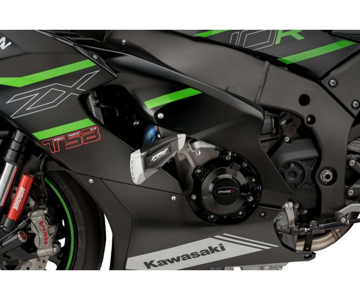 Tamponi Puig Paratelaio Pro 2.0 Kawasaki Zx-10r 2011 > 2015 Nero-21428N-405378