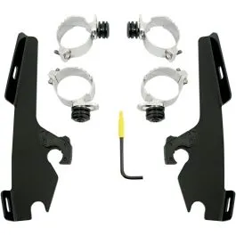 MEMPHIS SHADES MEB8977 MOUNTING KIT TRIGGER-LOCK MEMPHIS FATS/SLIM-WINDSHIELD BLACK