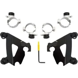 MEMPHIS SHADES MEB1997 MOUNTING KIT TRIGGER-LOCK CAFE-FAIRING BLACK