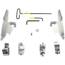 MEMPHIS SHADES MEK2008 MOUNTING KIT TRIGGER-LOCK BATWING-FAIRING POLISHED