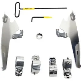 MEMPHIS SHADES MEK2004 MOUNTING KIT TRIGGER-LOCK BATWING-FAIRING POLISHED