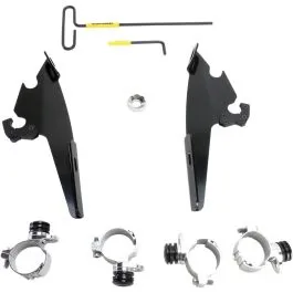 MEMPHIS SHADES MEB2004 MOUNTING KIT TRIGGER-LOCK BATWING-FAIRING BLACK