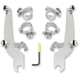 MEMPHIS SHADES MEK1992 MOUNTING KIT TRIGGER-LOCK SPORTSHIELD-WINDSHIELD POLISHED