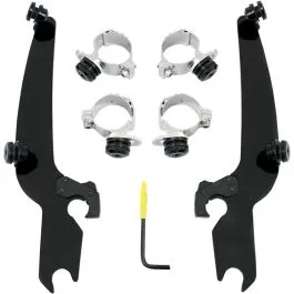 MEMPHIS SHADES MEB1992 MOUNTING KIT TRIGGER-LOCK SPORTSHIELD-WINDSHIELD BLACK