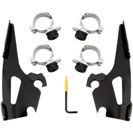 MEMPHIS SHADES MEB2019 MOUNTING KIT TRIGGER-LOCK SPORTSHIELD-WINDSHIELD BLACK