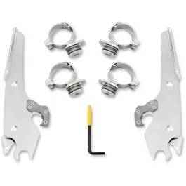 MEMPHIS SHADES MEK2027 MOUNTING KIT TRIGGER-LOCK BATWING-FAIRING POLISHED