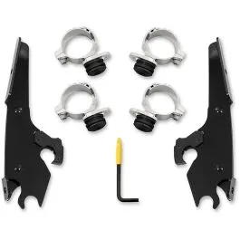 MEMPHIS SHADES MEB2027 MOUNTING KIT TRIGGER-LOCK BATWING-FAIRING BLACK