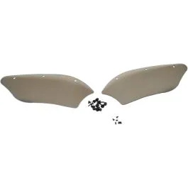 MEMPHIS SHADES MEM7021 BATWING FAIRING WIND DEFLECTORS BLACK