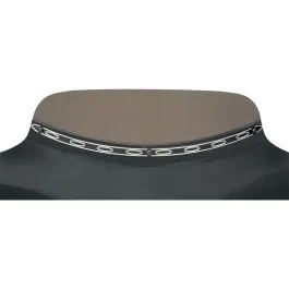 MEMPHIS SHADES MEM0935 WINDSHIELD TRIM BATWING-FAIRING ELLIPSE BLACK