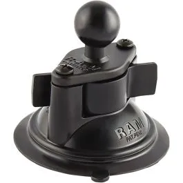 RAM MOUNT RAM-B-224-1U SUCTION CUP LOCK BASE 3.25' WITH 1' BALL