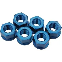 DRIVEN RACING DSNBL SPROCKET NUTS / ALU / 10MM / BLUE (6 PCS)