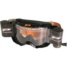 PRO GRIP 3303RONE GOGGLES VISTA MX AMERICA WITH ROLL OFF 3303 BLACK
