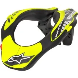 ALPINESTARS 6540118-155-OS YOUTH NECK SUPPORT BLACK/YELLOW ONE SIZE