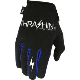 THRASHIN SUPPLY CO. SV1-04-09 GLOVE STLTH BLK/BLU MD