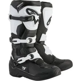 ALPINESTARS 2013018-12-11 TECH 3 OFFROAD BOOTS BLACK/WHITE 11