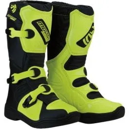 MOOSE RACING 3411-0447 YOUTH M1.3 S18Y OFFROAD BOOTS HI-VIZ YELLOW/BLACK 4