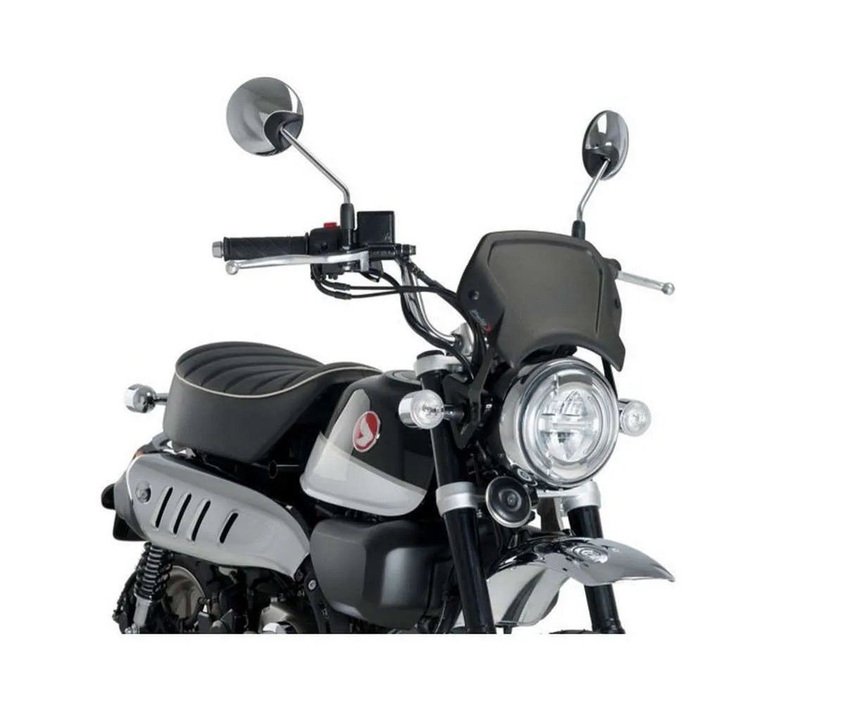 Carenatura Frontale Puig In Alluminio Honda Monkey 125 2019 > 2024 Nero-3505N-404927