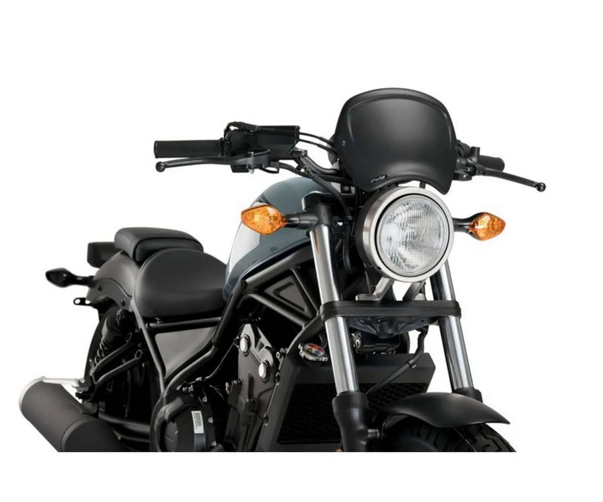 Carenatura Frontale Puig Honda Rebel Cmx 500 2017 > 2019 Nero Opaco-3702J-404882