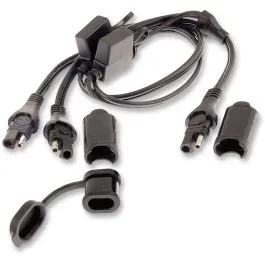TECMATE O05 Y-SPLITTER CABLE SAE OPTIMATE BLACK