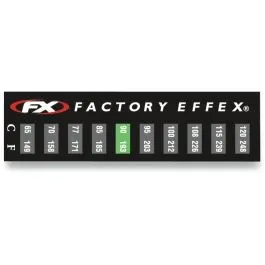 FACTORY EFFEX 08-90225 STICKER TEMPERATURE FX