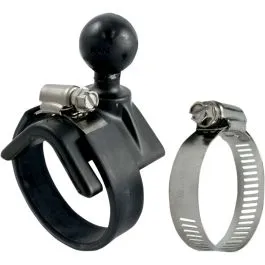 RAM MOUNT RAM-B-108B V-SHAPE BASE 1.0' TO 2.1' DIAMETER BLACK WITH 1' BALL