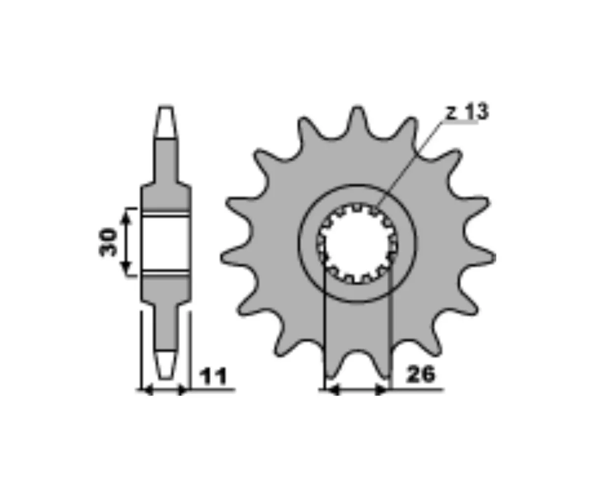 579m 15 18nc Pignone Pbr Passo 520 - 15 Denti Per Yamaha Ténéré 700 2019 > 2025.-579M-15-18NC-415883