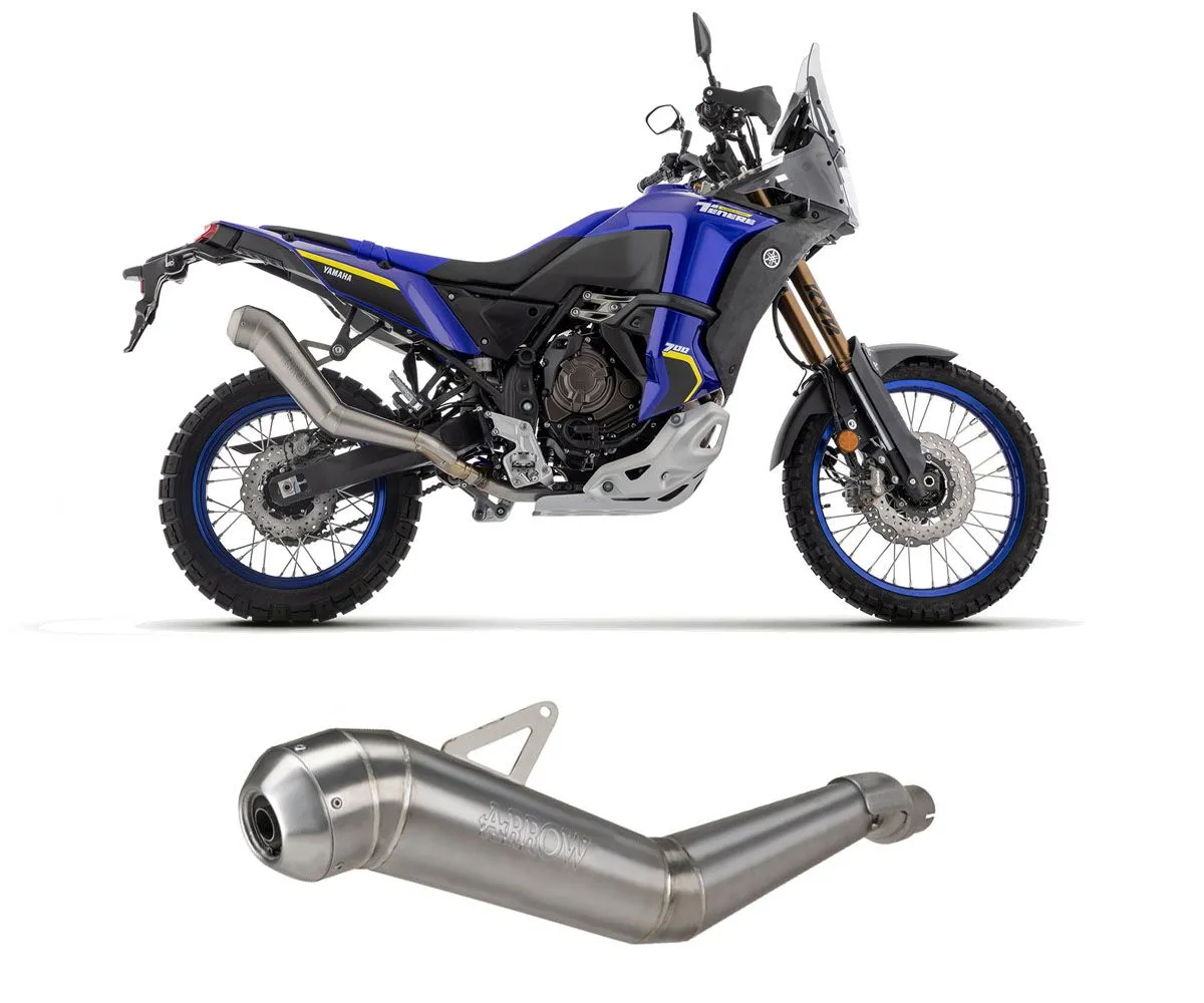 Termianle Di Scarico Arrow Dakar Replica Nichrom Per Yamaha Tenere 700 2021 > 2024-72001DR-424590