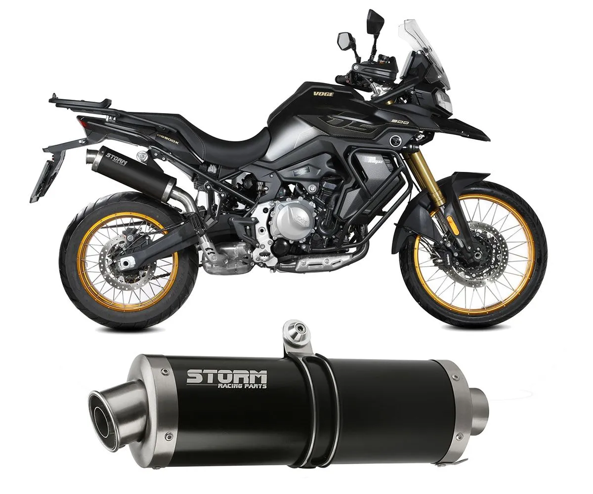 Scarico Storm By Mivv Oval Nero Acciaio Inox Per Voge Valico 900 Dsx 2024 > 2025-74.VO.003.LX1B-424787