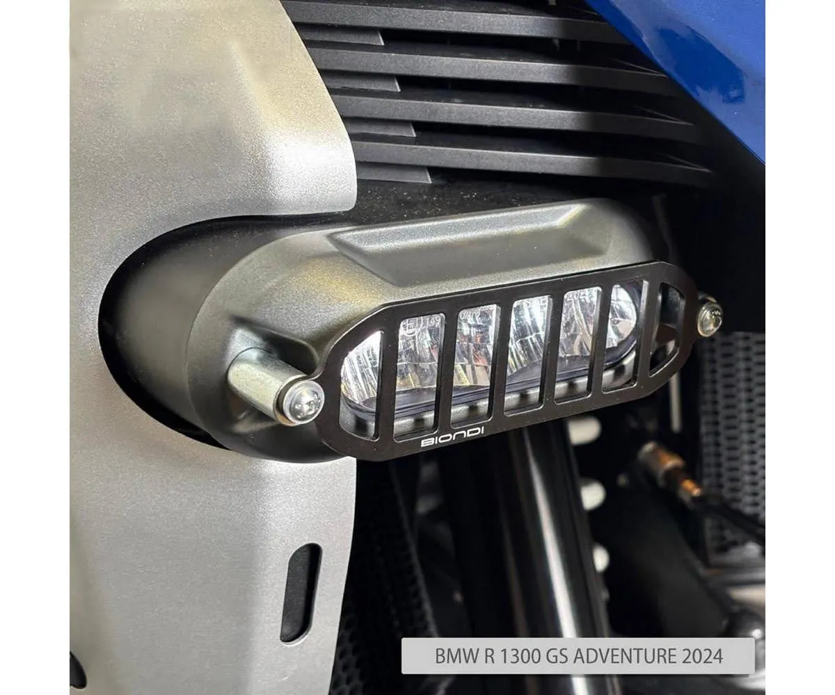 Coppia Griglie In Alluminio Protezione Fari Antinebbia Biondi 8010509 Per Bmw R 1300 Gs / Adventure 2024 > 2025-8010509-424246