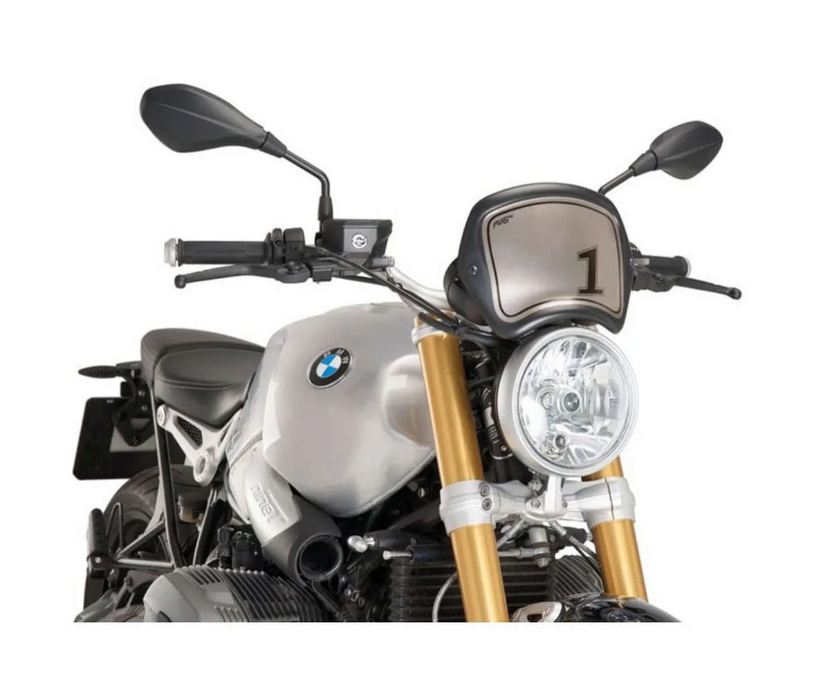 Carenatura Frontale Puig Bmw R Nine T 2014 > 2016 Nero Opaco-9167J-404855