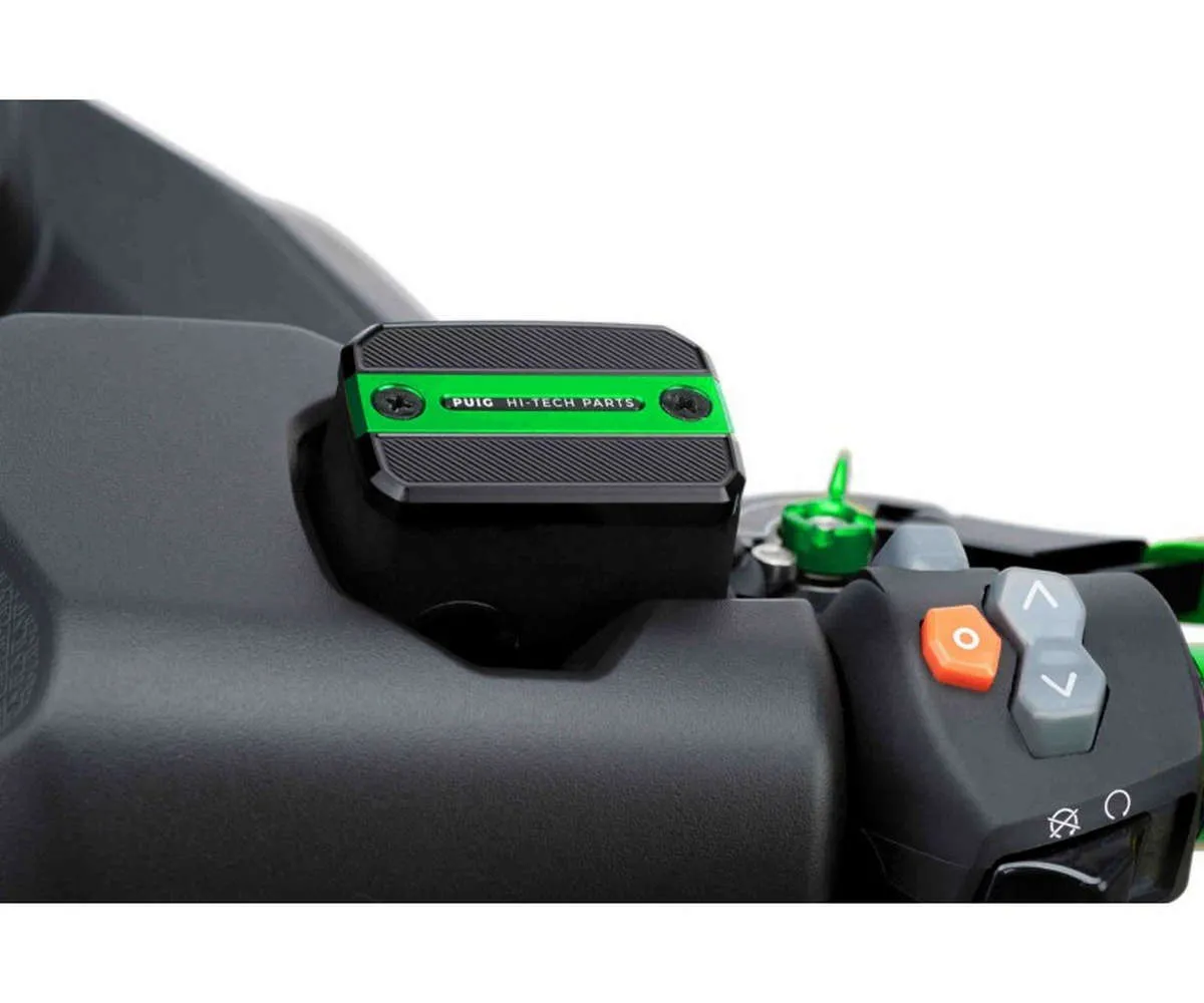 Tappo Puig Serbatoio Anteriore Per Fluido Freno Ducati Scrambler 800 Urban Motard 2021 > 2024 Verde-9499V-405650