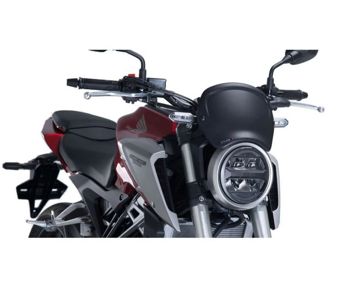 Carenatura Frontale Puig Honda Cb 125 R Neo Sports Cafe 2018 > 2024 Nero Opaco-9663J-404876