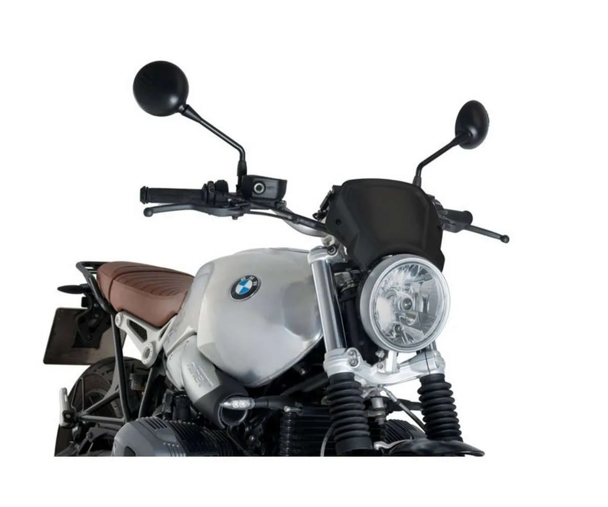 Carenatura Frontale Puig In Alluminio Bmw R Nine T 1200 2014 > 2016 Nero-9798N-404889