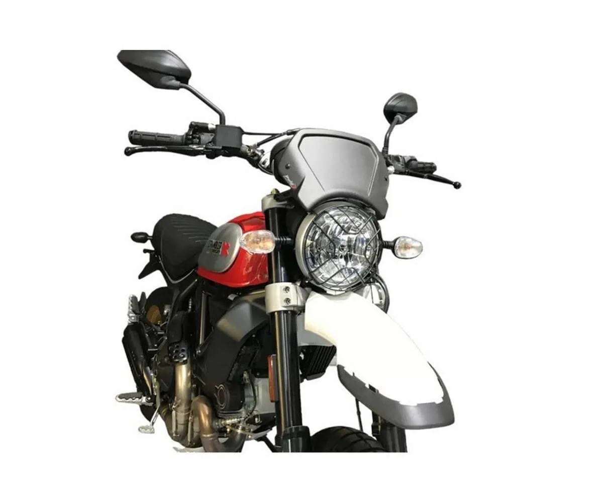 Carenatura Frontale Puig In Alluminio Ducati Scrambler Dark Pro 1100 2021 > 2024 Silver-9800P-404899
