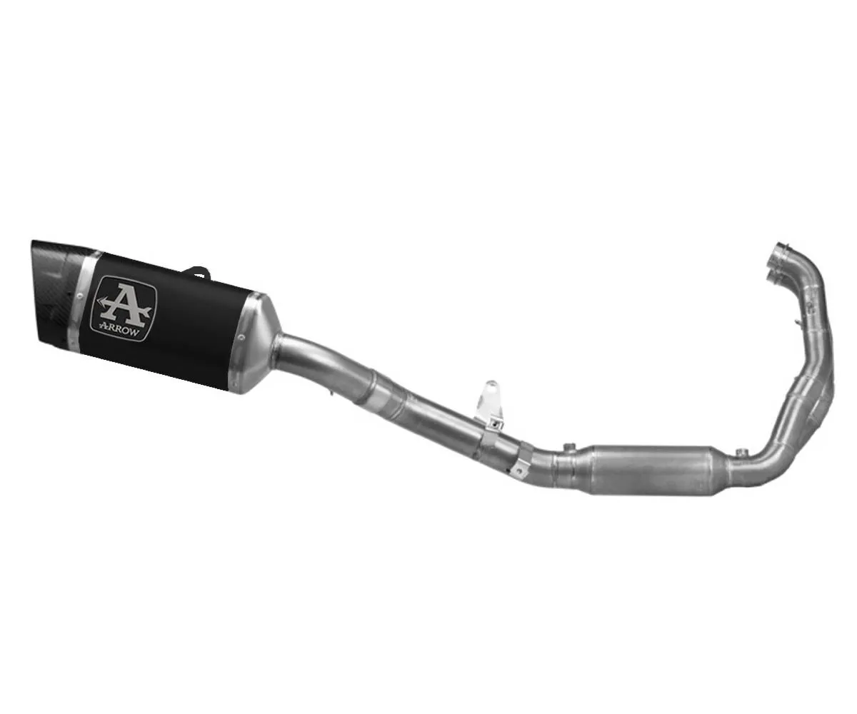 Impianto Scarico Completo Omologato Arrow Pista Titanio Dark Fondello In Carbonio Aprilia Rs 457 2024-71968PTN-403640