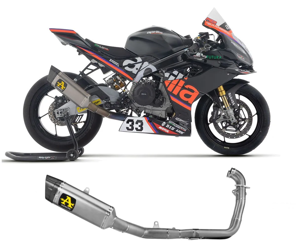 Scarico Completo Arrow Competition Sport-bike Full Titanio Per Aprilia Rs 660 2025-71255PTZ-425393